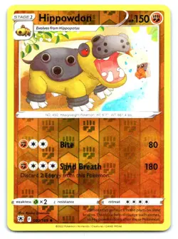 Hippowdon Pokemon Reverse Holo Uncommon SWSH10: Astral Radiance 080/189 - Image 1
