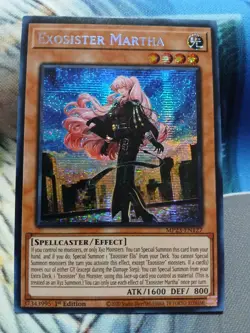 Yugioh Exosister Martha Prismatic Secret Rare MP23-EN127 1st NM - Image 1