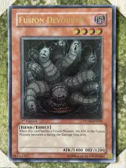YuGiOh FUSION DEVOURER Ultimate Rare STON-EN020 - Image 3