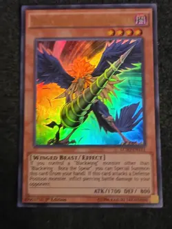 Yugioh! 1x Blackwing - Bora the Spear LC5D-EN111 Ultra Rare 1st Edition M/NM! - Image 1
