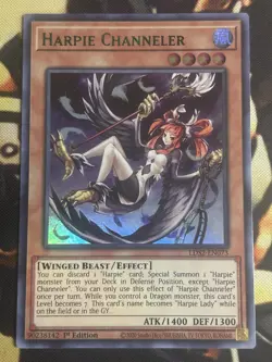 Yugioh: Harpie Channeler - LDS2-EN073 - Ultra Rare (Green) - 1st Edition - NM - Image 1