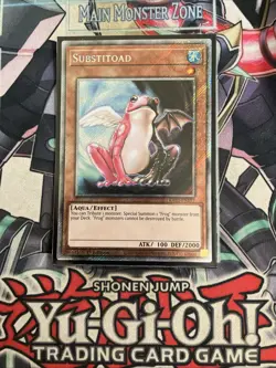 Substitoad Platinum Secret Rare 1st Edition RA03-EN197 Yugioh - Image 1