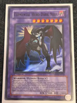 Yugioh Elemental HERO Dark Neos DP03-EN014 1st Edition Super Rare Holo - VLP - Image 1