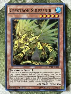 YuGiOh CRYSTRON SULFENIR Super Rare RATE-EN021 - Image 2