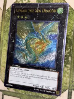 YuGiOh LEVIAIR THE SEA DRAGON Ultimate Rare GENF-EN043 - Image 1