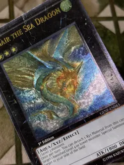 YuGiOh LEVIAIR THE SEA DRAGON Ultimate Rare GENF-EN043 - Image 2