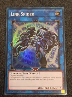 LP Yugioh Link Spider YS17-EN043 1st Super Rare - Image 1
