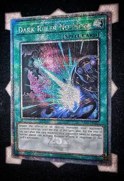 Dark Ruler No More RA01-EN060 Quarter Century Rare 1st Edition Yugioh - Image 1
