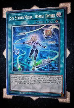 Sky Striker Mecha - Hornet Drones JUSH-EN053 Collectors Rare 1st Edition Yugioh - Image 1
