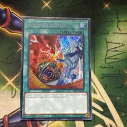 Yugioh! Polymerization RA03-EN051 Secret Rare 1st Edition (Hero Art) NM - Image 1