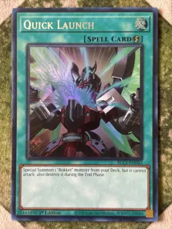 YuGiOh QUICK LAUNCH Silver Super Rare BLC1-EN042 - Image 2
