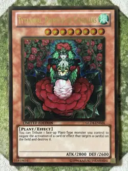 YuGiOh TYTANNIAL, PRINCESS OF CAMELLIAS Gold Rare Limited Edition GLD4-EN026 - Image 2