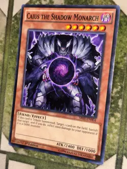 YuGiOh CAIUS THE SHADOW MONARCH Common SR01-EN004 - Image 1