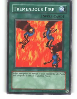 Tremendous Fire DB2-EN053 Common / Short Print Dark Beginning 2 Yu-Gi-Oh MP - Image 1