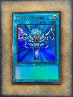 Yugioh Monster Reborn MAGO-EN045 Gold Rare 1st Ed NM - Image 1