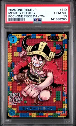 2025 ONE PIECE JPN PREMIUM COLLECTION ONE PIECE DAY'25 MONKEY D. LUFFY PSA 10 - Image 1