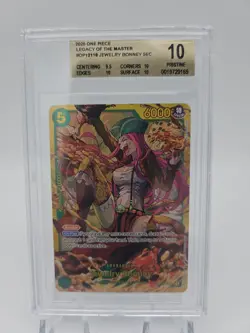 Bandai One Piece Jewelry Bonney OP12-118 SEC Legacy Master Foil BGS 10 - Image 1