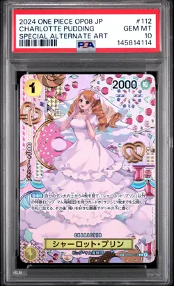 2024 ONE PIECE JPN TWO LEGENDS SPECIAL ALT ART #112 CHARLOTTE PUDDING PSA 10 - Image 1
