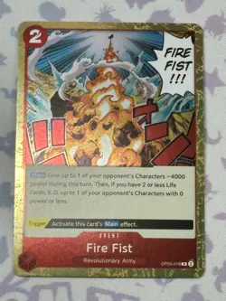 Fire Fist OP05-019 R Awakening of the New Era English One Piece NM - Image 1