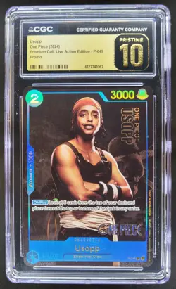 2024 ONE PIECE USOPP LIVE ACTION PROMO P-049 CGC 10 PRISTINE TL3 - Image 1