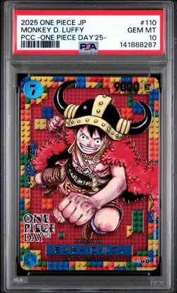 2025 ONE PIECE JPN PREMIUM COLLECTION ONE PIECE DAY'25 MONKEY D. LUFFY PSA 10 - Image 1