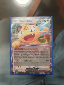 Meowth EX 062/088 Pokemon Card Perfect Order NM POR 62/88 English Mega Evolution - Image 1