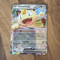 Meowth ex 062/088 - 2026 Perfect Order Double Rare Holo - Pokemon Card NM - Image 1