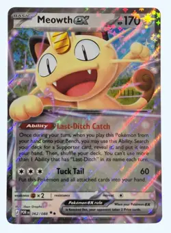 Meowth ex - 062/088 - Ultra Rare - Perfect Order - NM/M - Pokemon Card - Image 1