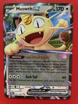 Meowth Ex 062/088 POR Perfect Order NM EN Pokemon Card - Image 1
