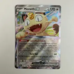 Meowth ex 062/088 Ultra Rare – Perfect Order Pokemon Card – Pack Fresh NM - Image 1