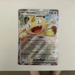 Meowth ex 062/088 Ultra Rare – Perfect Order Pokemon Card – Pack Fresh NM - Image 2