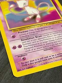Pokemon Mew # 8 - Black Star Promo - Card Vintage WOTC Near Mint - Image 4
