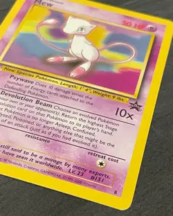 Pokemon Mew # 8 - Black Star Promo - Card Vintage WOTC Near Mint - Image 5