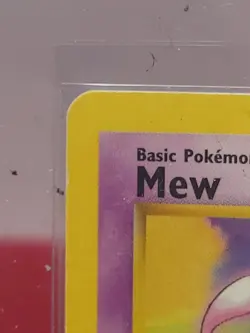 Mew #8 Non-Holo Black Star Promo WOTC Pokemon Card LP - Image 3