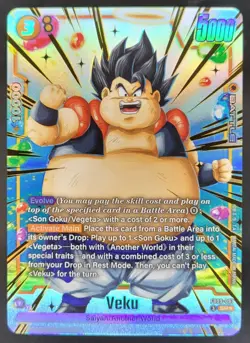 Veku FB09-091 Alternate Art Dual Evolution Dragon Ball Card English Fusion DD5 - Image 1