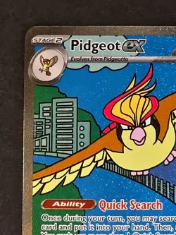 NM- Pidgeot ex 225/197 SV03: Obsidian Flames Holo Pokemon Card - Image 4