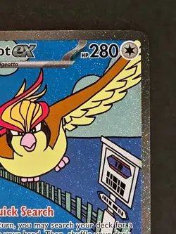NM- Pidgeot ex 225/197 SV03: Obsidian Flames Holo Pokemon Card - Image 5