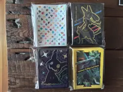 4 packs sleeves etb mewtwo charizard mimikyu 151 pokemon Card gx v ex box vstar - Image 1