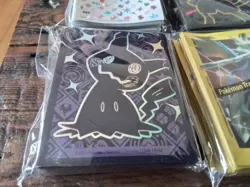 4 packs sleeves etb mewtwo charizard mimikyu 151 pokemon Card gx v ex box vstar - Image 4