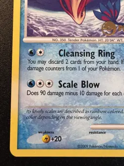 Prerelease Milotic 70/147 Platinum Supreme Victors Pokemon Card Stamped Rare LP - Image 5