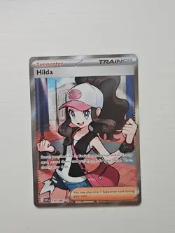 Pokemon TCG Hilda Full Art Trainer White Flare English Card 164/086 - Image 1
