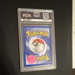 Pokemon TCG Brock Gym Heroes Trainer Holo Rare PSA 8 015/132 2000 Card - Image 2