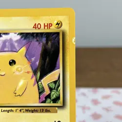 ⭐ERROR Pikachu - DOUBLE Printer Hickey - 58/102 Base Set Pokemon Card⭐ NM - Image 3