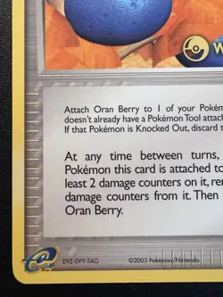 2003 Winner Stamp Oran Berry 85/109 EX Ruby & Sapphire Pokemon Card Rare MP - Image 5