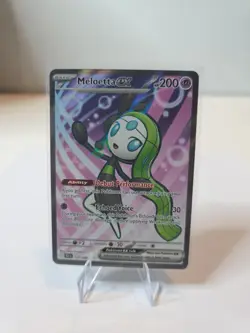 Meloetta EX Pokemon Card 159/086 SV Black Bolt Full Art NM Condition - Image 1