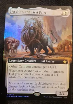 Arahbo, the First Fang (Extended Art Foil) Rare Card From MTG Foundations - Image 1