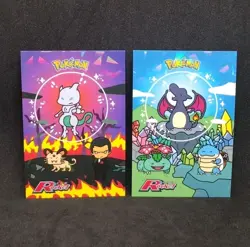 Bubble MewtwobAnd Bubble Charizard Crack Holo Team Rocket Card Database Pokemon - Image 1