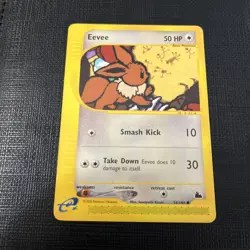Pokemon Eevee Card Skyridge 54/144 Common NM Condition - Image 2