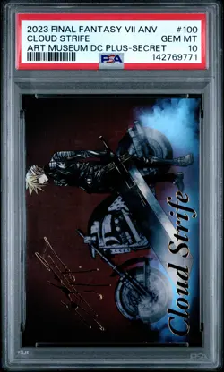 2023 FINAL FANTASY VII ANV ART MUSEUM DIGITAL CARD PLUS #100 CLOUD STRIFE PSA 10 - Image 1
