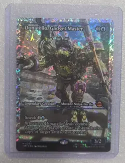 Donatello, Gadget Master Showcase Fracture Foil TMNT #0293 TMT MTG Magic MINT!!! - Image 1
